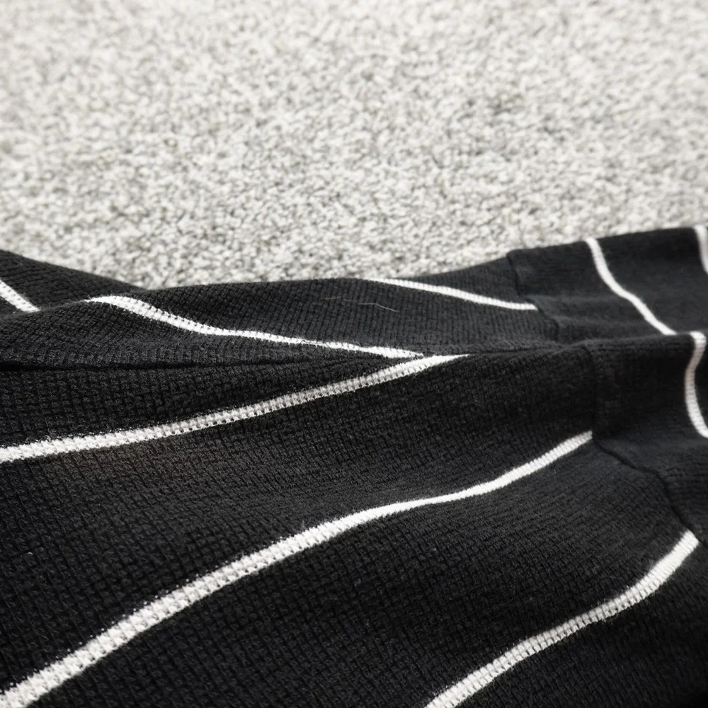 VTG Polo Ralph Lauren Polo Shirt Mens XL‎ Black Pony Waffle Knit Thermal 90s Y2K